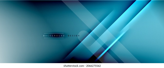 Abstract background - lines composition created with lights and shadows. Technology or business digital template. Trendy simple fluid color gradient abstract background with dynamic
