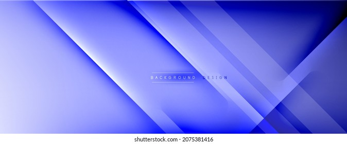 Abstract background - lines composition created with lights and shadows. Technology or business digital template. Trendy simple fluid color gradient abstract background with dynamic