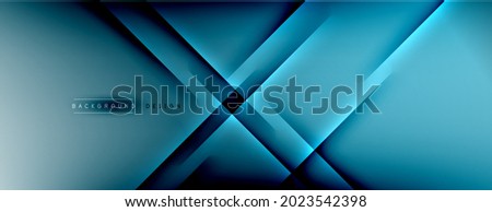 Abstract background - lines composition created with lights and shadows. Technology or business digital template. Trendy simple fluid color gradient abstract background with dynamic