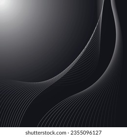 abstract background with lines and curves