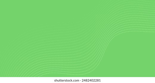 Fondo Abstractas con líneas y guiones. Mediano tamaño de Anuncio. Elemento para el diseño. Vector de fondo para el folleto, folleto, folleto, cartel. Color verde. Verano, ecología, naturaleza