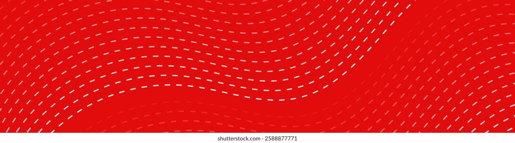 Abstract background with lines and dashes. Web banner size. Element for design isolated. Vector background for brochure, booklet, flyer, poster. Red and white gradient. Valentine's Day. Woman's Day
