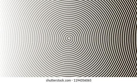 Abstract background of the lines of different thickness, twisted into a spiral.