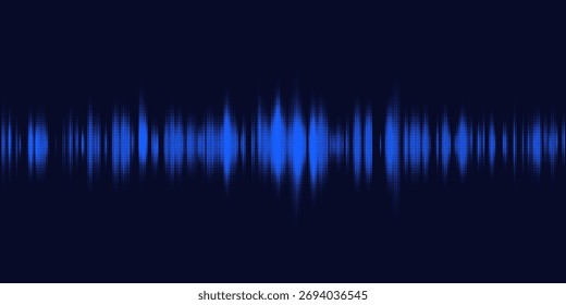 abstract background with lines and dots in blue color. Vector illustration.