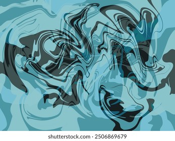 Abstract background with lines in the form of waves or lightning discharges. In blue colors with an accent. Chaotic wavy broken lines. Hand drawn.
Suitable for posters, postcards, backgrounds.