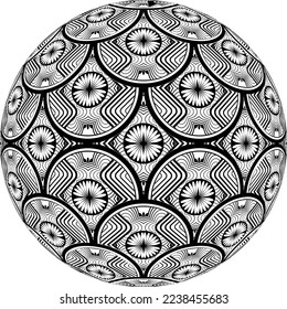 Abstract background of lines forming something can be used for art work