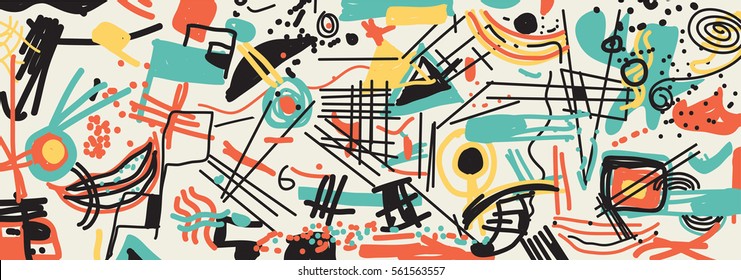 Abstract background with lines and geometric object.