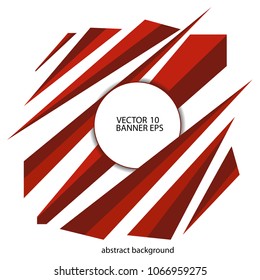 Abstract background of lines in a geometric style and red color