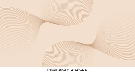 Abstract background with lines and grid. Medium banner size. Element for design. Vector background for brochure, booklet, flyer, poster. Beige color. Summer. Coffee, cafe