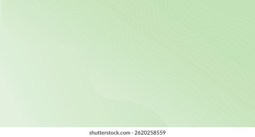 Abstract background with lines and grid. Medium banner size. Element for design. Vector background for brochure, booklet, flyer, poster. Green color. Summer, eco, nature
