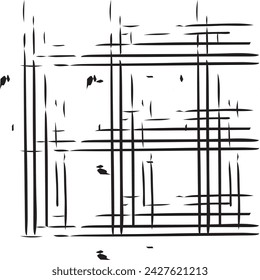 fondo abstracto con líneas grunge fondo blanco y negro efecto texturizado abstracto textura superpuesta textura paralela e intersectando líneas vector de textura áspera