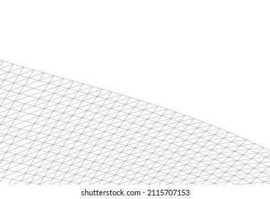 abstrakter Hintergrund mit Linien auf Weiß