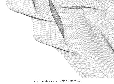 abstract background with lines on white