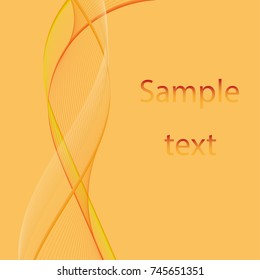 abstract background of lines in orange tones