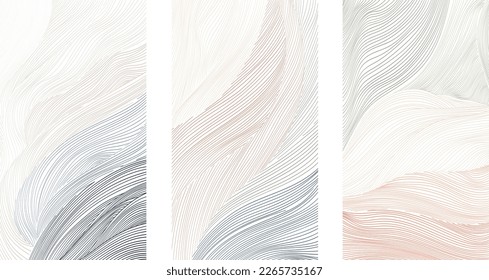 abstract background with lines pattern and art curve background 