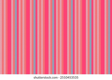 Abstract background lines pattern vertical, gentle textile background fabric. Border texture seamless stripe vector in red and light salmon colors palette.