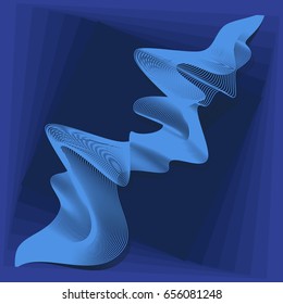 Abstract background with lines in rectangles.