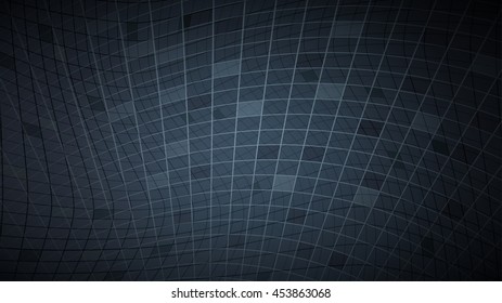 Abstract background of lines and rectangles in dark gray colors