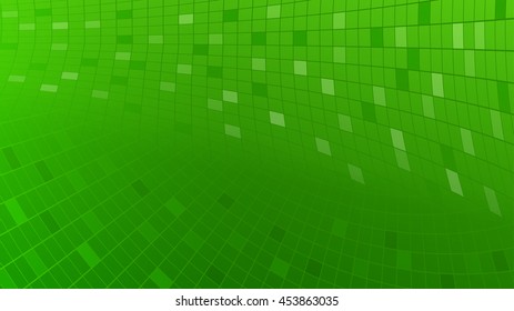 Abstract background of lines and rectangles in green colors