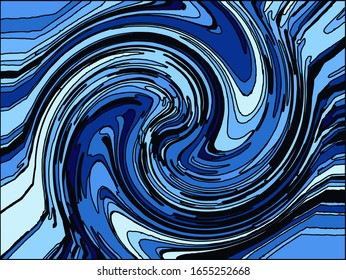 abstract background lines rotate the gradation in blue, for the background