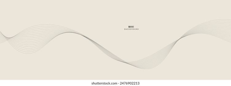 Abstract background with lines and smoke waves