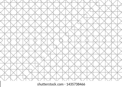 Abstract background of lines and squares