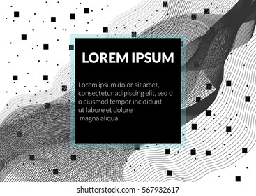 Abstract background of lines and squares.Vector design for poster, banner, website