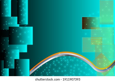 abstract background with lines, star and wave
