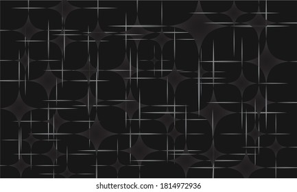 abstrakter Hintergrund mit Linien und Sternen auf isometrische Weise