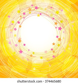 abstract background with lines, stars and lights effects. vector