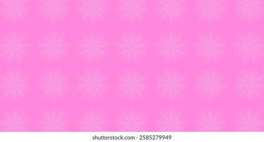 Abstract background with lines and stars. Medium banner size. Element for design. Vector background for brochure, booklet, flyer, poster. Pink gradient. Love, Valentine's Day