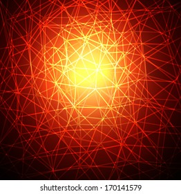 Abstract background lines sunset texture, vector illustration 