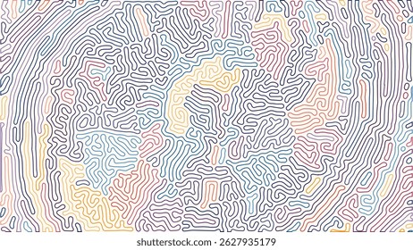 LINHAS DE FUNDO ABSTRATAS PADRÃO DE TURING REAÇÃO ÁSPERA DIFUSÃO ARCO-ÍRIS VETOR COLORIDO BOM PARA PAPEL DE PAREDE, CAPA, PÔSTER 