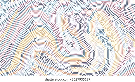 LINHAS DE FUNDO ABSTRATAS PADRÃO DE TURING REAÇÃO ÁSPERA DIFUSÃO ARCO-ÍRIS VETOR COLORIDO BOM PARA PAPEL DE PAREDE, CAPA, PÔSTER 