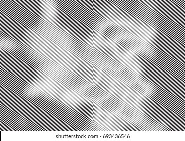Abstract background with lines of variable thickness. Halftone effect line pattern.  Grunge modern pop art texture for poster, banner, sites, business cards, cover, postcard, design, labels, stickers