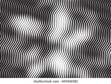 Abstract background with lines of variable thickness. Halftone effect line pattern.  Grunge modern pop art texture for poster, banner, sites, business cards, cover, postcard, design, labels, stickers