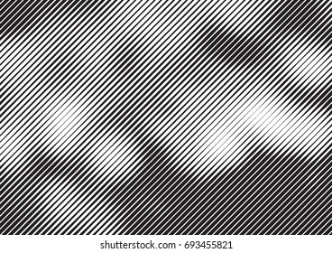 Abstract background with lines of variable thickness. Halftone effect line pattern.  Grunge modern pop art texture for poster, banner, sites, business cards, cover, postcard, design, labels, stickers