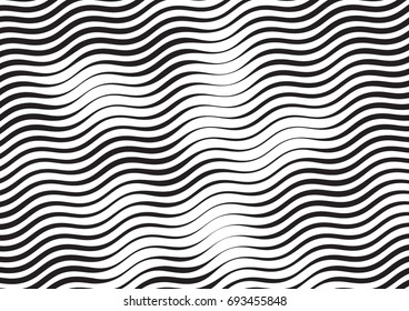 Abstract Background Lines Variable Thickness Halftone Stock Vector Royalty Free