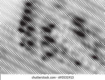 Abstract background with lines of variable thickness. Halftone effect line pattern.  Grunge modern pop art texture for poster, banner, sites, business cards, cover, postcard, design, labels, stickers