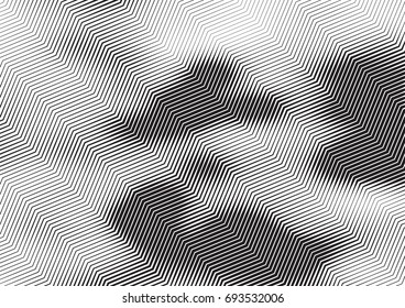 Abstract background with lines of variable thickness. Halftone effect line pattern.  Grunge modern pop art texture for poster, banner, sites, business cards, cover, postcard, design, labels, stickers