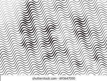 Abstract background with lines of variable thickness. Halftone effect line pattern.  Grunge modern pop art texture for poster, banner, sites, business cards, cover, postcard, design, labels, stickers