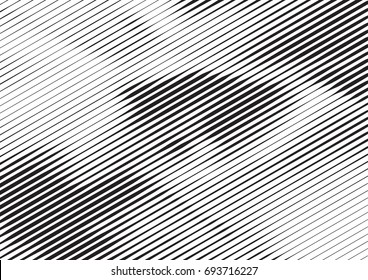 Abstract Background With Lines Of Variable Thickness. Halftone Effect Line Pattern.  Grunge Modern Pop Art Texture For Poster, Banner, Sites, Business Cards, Cover, Postcard, Design, Labels, Stickers.