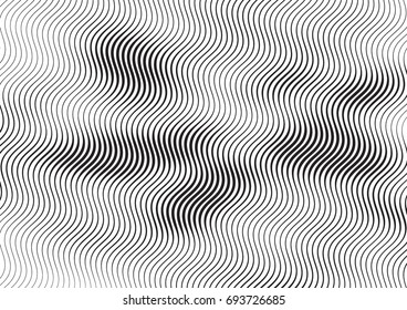 Abstract background with lines of variable thickness. Halftone effect line pattern.  Grunge modern pop art texture for poster, banner, sites, business cards, cover, postcard, design, labels, stickers