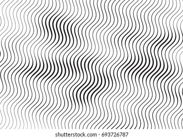 Abstract background with lines of variable thickness. Halftone effect line pattern.  Grunge modern pop art texture for poster, banner, sites, business cards, cover, postcard, design, labels, stickers