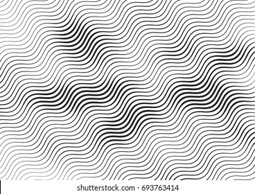 Wave Lines Pattern Abstract Background Vector Stock Vector (Royalty ...