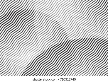 Abstract background with lines of variable thickness. Halftone effect line pattern.  Grunge modern pop art texture for poster, banner, sites, business cards, cover, postcard, design, labels, stickers