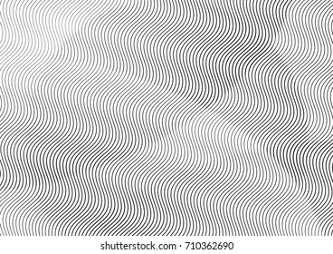 Abstract background with lines of variable thickness. Halftone effect line pattern.  Grunge modern pop art texture for poster, banner, sites, business cards, cover, postcard, design, labels, stickers