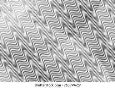 Abstract background with lines of variable thickness. Halftone effect line pattern.  Grunge modern pop art texture for poster, banner, sites, business cards, cover, postcard, design, labels, stickers