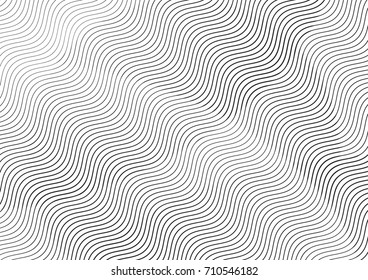 Abstract Background Lines Variable Thickness Halftone Stock Vector Royalty Free