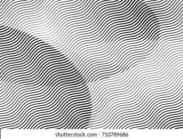Abstract background with lines of variable thickness. Halftone effect line pattern.  Grunge modern pop art texture for poster, banner, sites, business cards, cover, postcard, design, labels, stickers